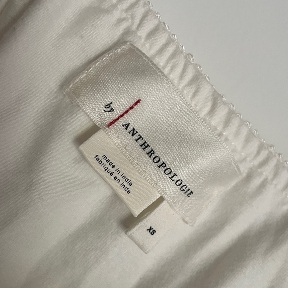 Anthropologie Long Fringe Bohemian Cami Tank Top in White size XS - Picture 6 of 7